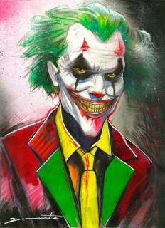 Nacho Garcia Benavente - Original colour drawing - Joker | Catawiki