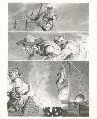 Paul & Gaëtan Brizzi | Don Quichotte de la Manche, Planche o | Daniel Maghen