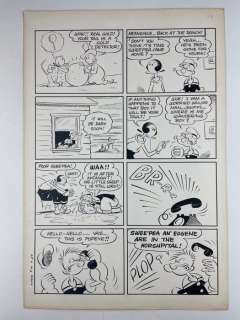 Bud Sagendorf - 1 Original page - Popeye - Sucker Gold! | Catawiki