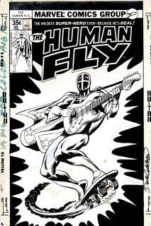 Dave Cockrum - Human Fly Unpublished Cover, Published in 1977 Marvel Comics in Promo Ads! (1977)