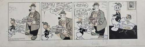 Al Taliaferro - 1 Original page - Donald Duck - There’s one born every minute | Catawiki