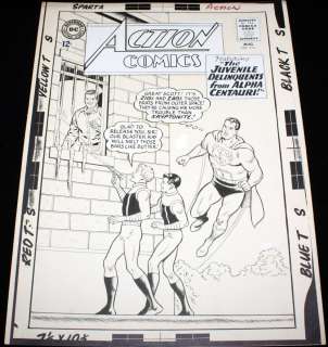 Curt Swan, George Klein - Action Comics #315 Twice-Up Cover - L.O.S.H. Looking Zigi & Zagi - with Proof - 1964