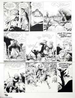 Hermann | Les Tours de Bois-Maury, planche n°26 Ã  l’encre … | Banque Dessinée