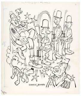 â€œSAD SACK LAUGH SPECIALâ€ ORIGINAL ART LOT OF FOUR CONSECUTIVE COVERS BY GEORGE BAKER. | Hake’s