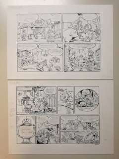 Cambré, Charel - 1 Page originale + album de luxe - Jump 18 - Het brein van Brains - 2014 | Catawiki