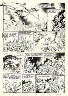 Jean-Louis Mourier - Planche originale n°26, phylactères collés - Histoires trolles - Trolls de Troy