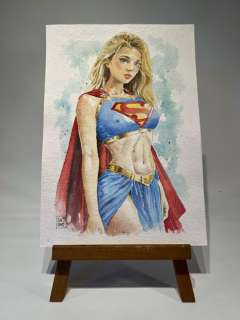 Zanella & Saras - 1 Original colour drawing - Wonder Woman - A Blonde Wonder Woman - 2025 | Catawiki