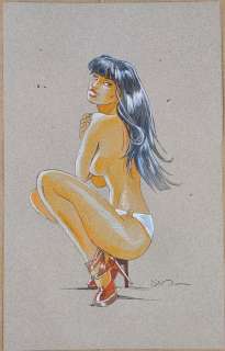 Jim - 1 Original colour drawing - Une Nuit à Rome - Marie | Catawiki