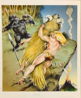 Chéret, André | CHÉRET, ANDRÉ RAHAN Grande illustration Ã  l’encre de chine et aquarelle, | Cornette de St Cyr