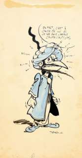 Tabary | IZNOGOUD Superbe illustration Ã  l’encre de chine et aquarelle, paru | Cornette de St Cyr