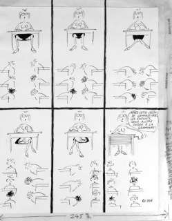 Reiser, Jean Marc | LA LEÃ‡ON DE GYMNASTIQUE ÉROTIQUE Planche originale Ã  | Cornette de St Cyr