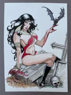 Fabio Bono - 1 Original drawing - Vampirella - 2014 | Catawiki