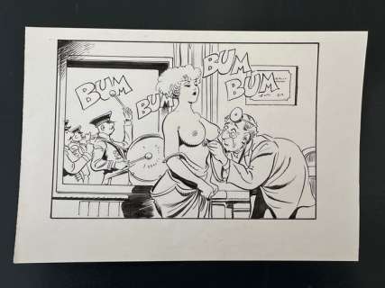 Frollo, Leone - 1 Original drawing - Risatissime - Dal Dottore... | Catawiki