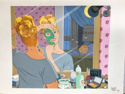 Torres, Daniel - 1 Original colour drawing - Ilustración para Parenting Magazine - 2000 | Catawiki