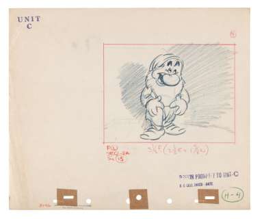 "SNOW WHITE AND THE SEVEN DWARFS" ORIGINAL STORYBOARD ART TRIO. | Hake’s