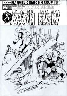 Mikael Bergvist - Iron Man #63 Cover Recreation (1 Minute Later Iron Man Battles Dr. Spectrum!)