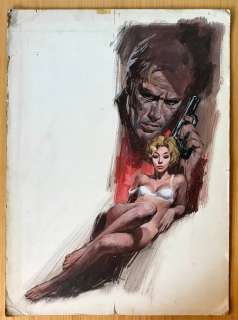 Míchel - 1 Original colour drawing - Detectives - Oscuros son los ojos de la muerte / Tom Thomas | Catawiki