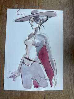 Corboz, Yannick - 1 Original colour drawing - Les rivières du passé - 2023 | Catawiki