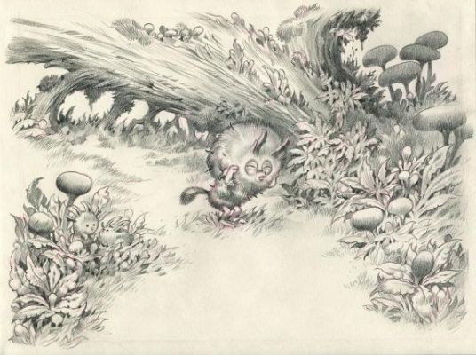 Stan Manoukian | Illustration originale - Monstre n’est pas bleu - Monstre | Daniel Maghen