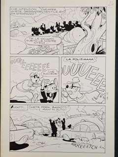 Luciano Gatto, Barosso Bros - 1 Original page - Paperino e la Brocca Rapita