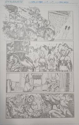 Sergio Dávila (Pencil) - 1 Original page - Swords of Sorrow #6, Page 12 | Catawiki