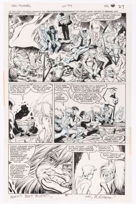 Lot 84 - BRET BLEVINS NEW MUTANTS #79 COMIC BOOK ORIGINAL ART. | Hake’s