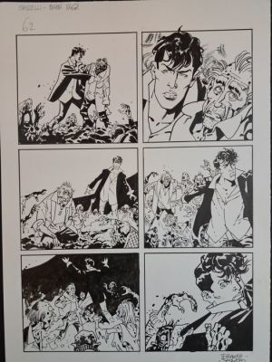Saudelli, Franco - 1 Original page - Dylan Dog - Baba Yaga | Catawiki