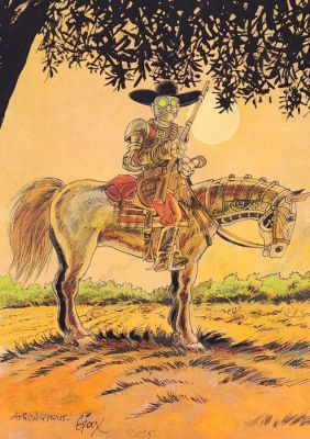 Thierry Gioux - 1 Original colour drawing - Hauteville House - 2025