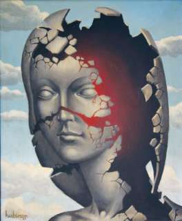 Hubinon. | Â« La Fille d’Hier Â». Huile sur carton toilé. Format 40 x 30 cm. | Tessier Sarrou