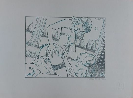 Scacchia, Alessandro - 1 Original drawing - Club di Ruthier - Incontro con Marylin | Catawiki