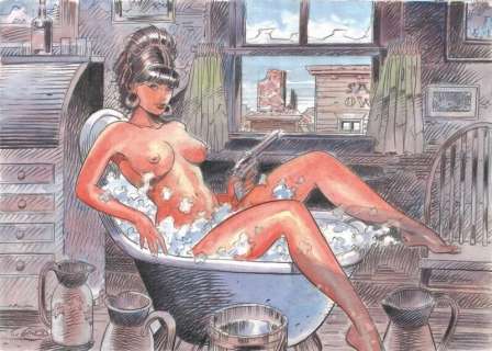 Girod. Illustration originale Wanted | BDEnchères