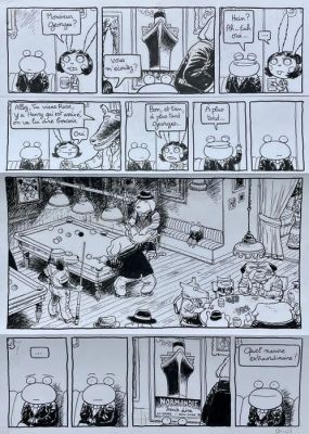 Phicil - 1 Original page - Georges Frog - Tome 4 - American Dream - 2010
