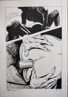 Balzano Birago - 1 Original drawing - Zora La Vampira - 1981 | Catawiki