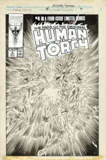 Buckler, Rich - SAGA OF THE ORIGINAL HUMAN TORCH #4 Cover | Metropolis Comics