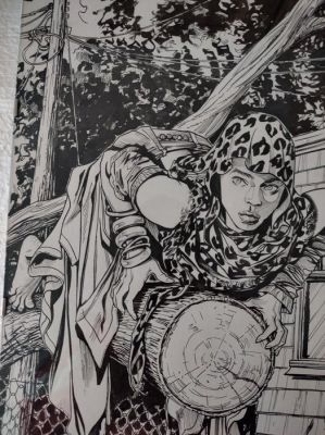 Elena Pianta Original colour drawing - Pantha - Pantha Cover 1 | Catawiki