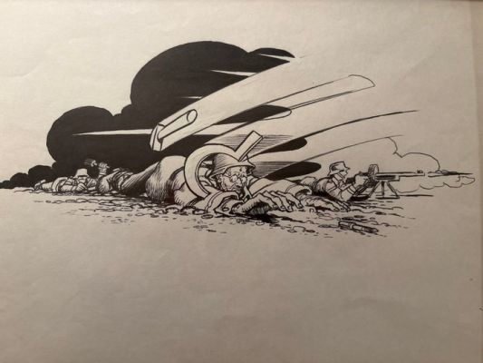 Pontiac, Peter - 1 Original drawing - Kraut - Militair - Soldaat | Catawiki