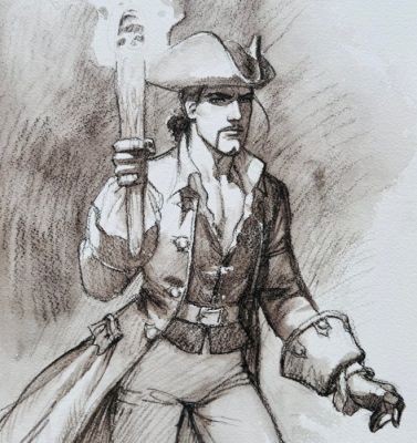 Critone, Luigi - 1 Original drawing - Le Scorpion - Scorpion avec sa torche - 2023 | Catawiki