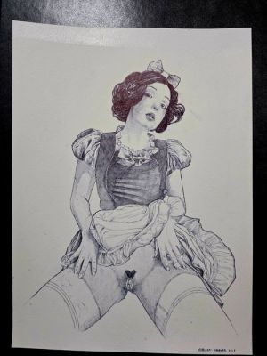 Chavar, Hernàn - 1 Original drawing - altro - Illustrazione originale Biancaneve - 2025 | Catawiki