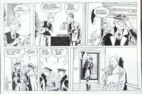 Le Gall, Frank | Original page (p.14)  - Théodore Poussin #11  - Novembre tout l’annee  - (2000) | Catawiki