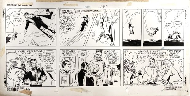 Lee Falk & Frederics – Tavola Originale Mandrake the Magician – 1983 | Love Original Art