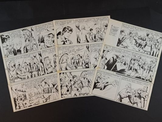Gamba, Francesco; Canzio, Decio - 3 Original page - Piccolo Ranger - Il Trapper Cieco | Catawiki