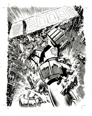 2000AD #2469 Cover - The Ultimate Sacrifice! | Comic Book Art Gallery