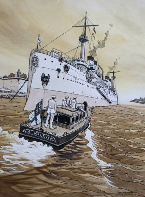 Patrick Jusseaume - 1 Original colour drawing - Tramp - 2007 | Catawiki