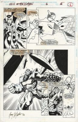 Herrera, Ben - Adventures of the X-Men #6 p.05 - Apocalypse! | Comic Book Art Gallery