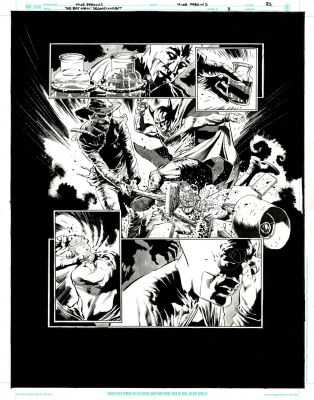 The Bat-Man: Second Knight #3 p.35 - Bat-Man vs Scarecrow! | Comic Book Art Gallery