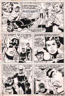 Frank McLaughlin, Sal Buscema - Captain America #166 P.5 - La Contessa Valentina Allegro de Fontaine - 1973