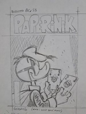Gervasio, Marco - 1 Original preliminary drawing - Paperinik Cult #53 | Catawiki