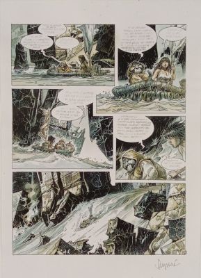 Serpieri, Paolo Eleuteri - 1 Bleu de coloriage original - Druuna, T08, planche 18 - 2003