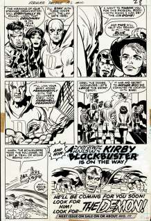 Jack Kirby, Mike Royer - Forever People #10 P 22 (Historic Very First ‘Demon‘ Art (Predates Demon #1 Comic Book!) 1972