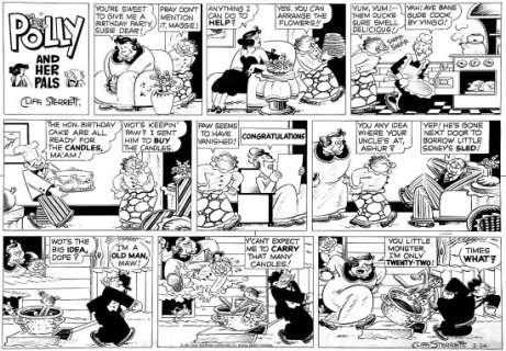 Cliff Sterrett Clifford Sterrett Dit (1883 - 1964) - POLLY AND HER PALS
